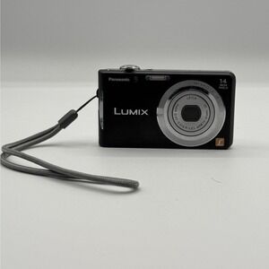 Panasonic Lumix DMC-FH2 Digital Camera 14.1MP Black W/ Battery Tested Working